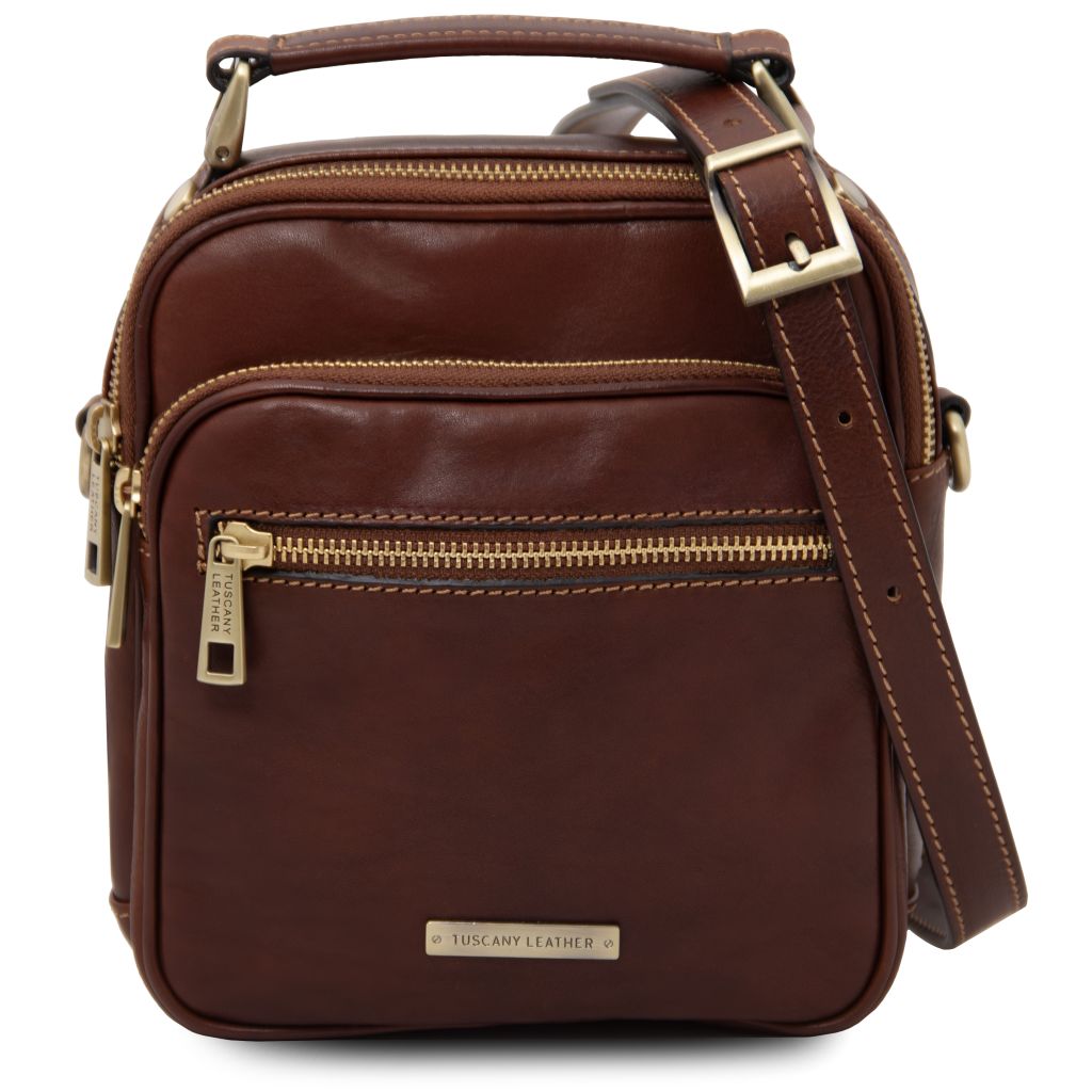 paul-leather-crossbody-bag-tl142457 - Ruskea
