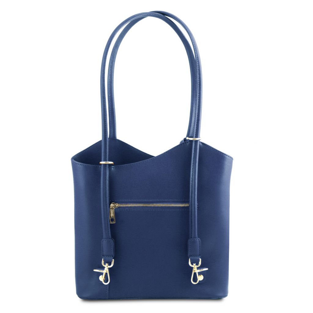patty-saffiano-leather-convertible-backpack-shoulderbag-tl141455 - Tummansininen - kuva 3