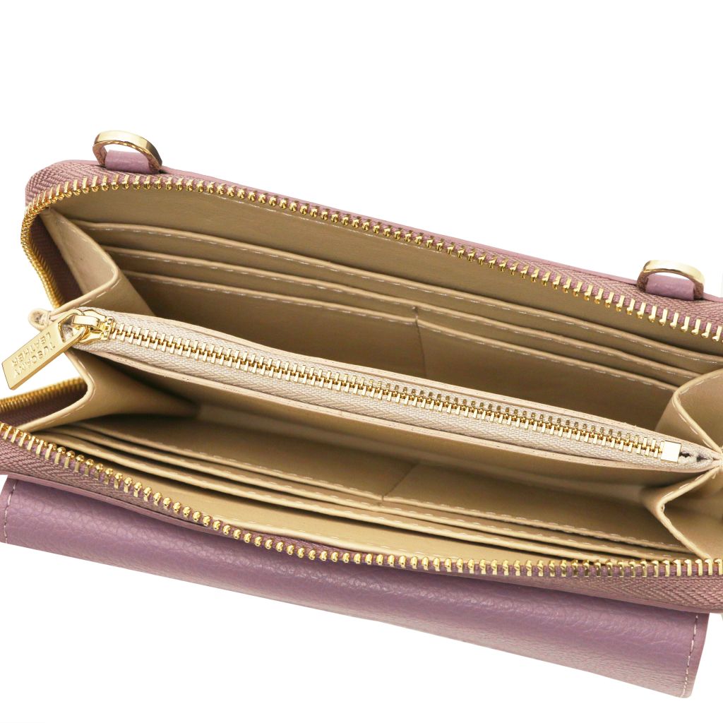 urania-leather-wallet-phone-holder-with-strap-tl142433 - Liila - kuva 5