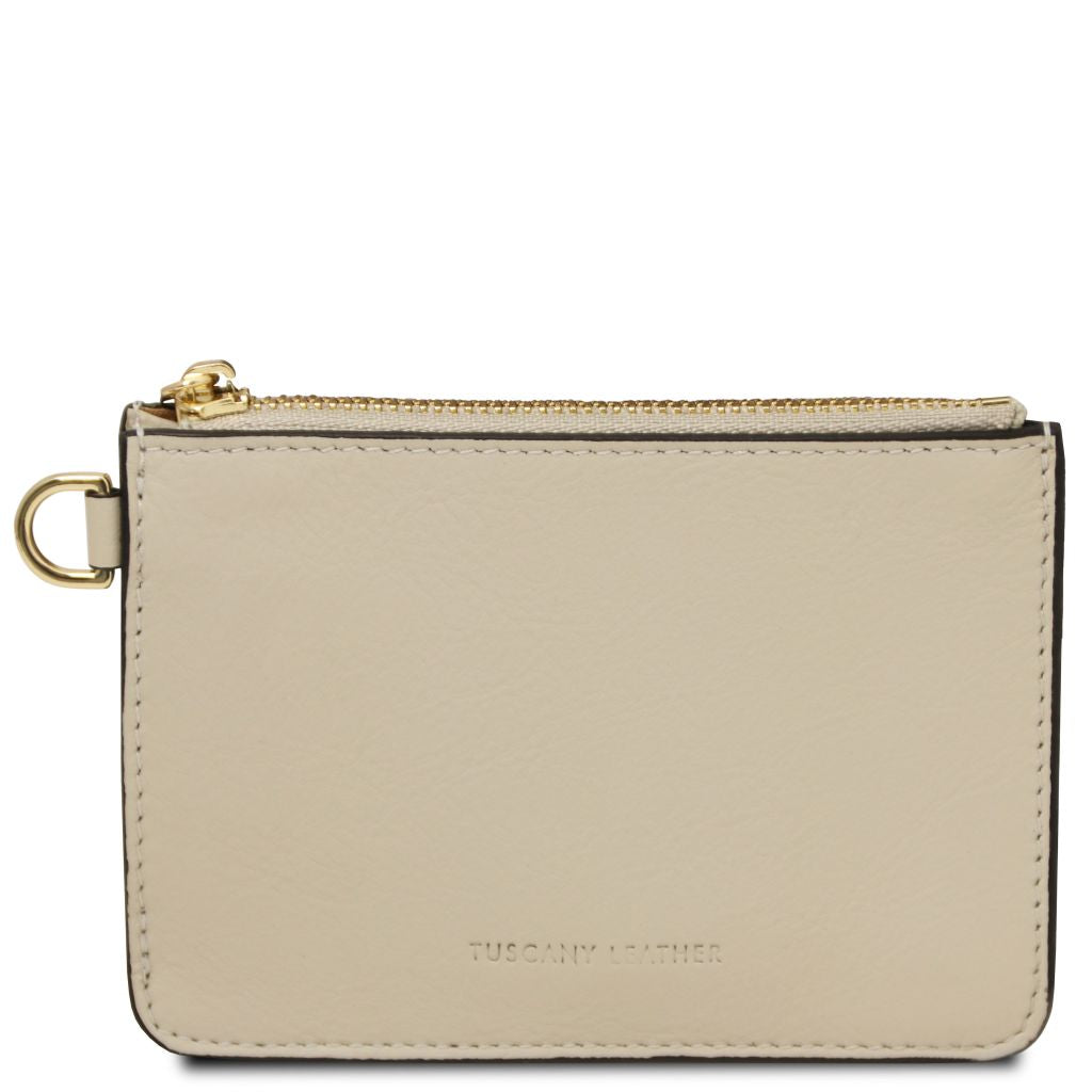 leather-card-holder-with-handle-tl142544 - Beige - kuva 3