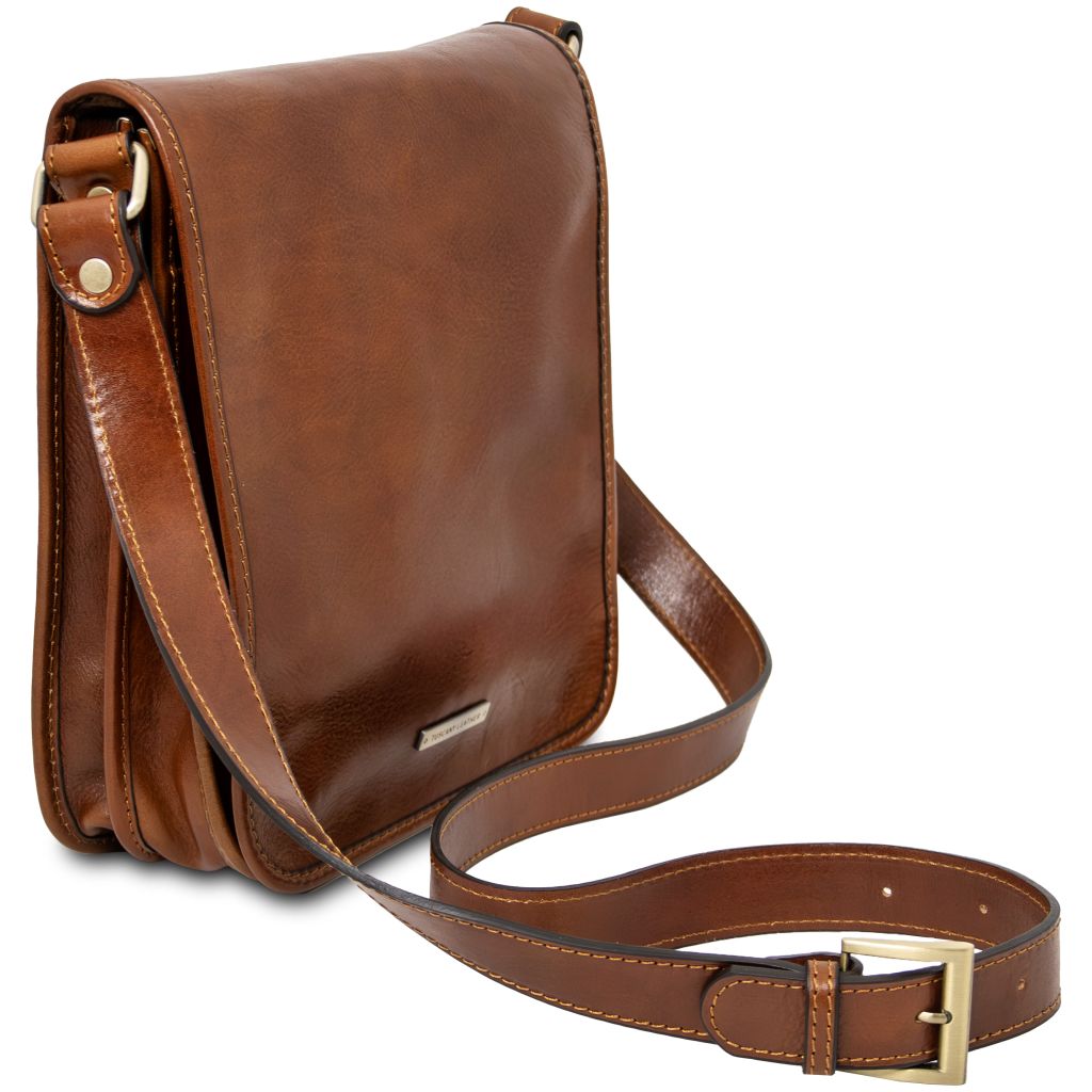 tl-messenger-two-compartments-leather-shoulder-bag-tl141255 - Hunaja - kuva 2