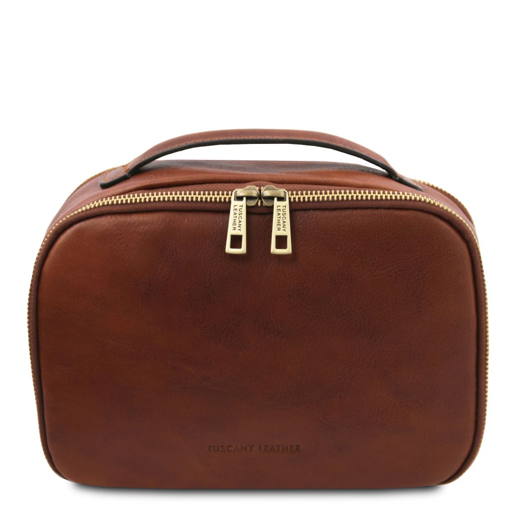 marvin-leather-toiletry-bag-tl142326 - Ruskea
