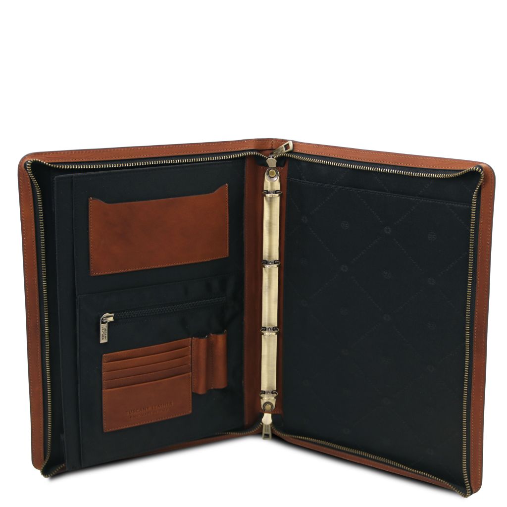 augusto-leather-document-case-with-ring-binder-tl142555 - Ruskea - kuva 5