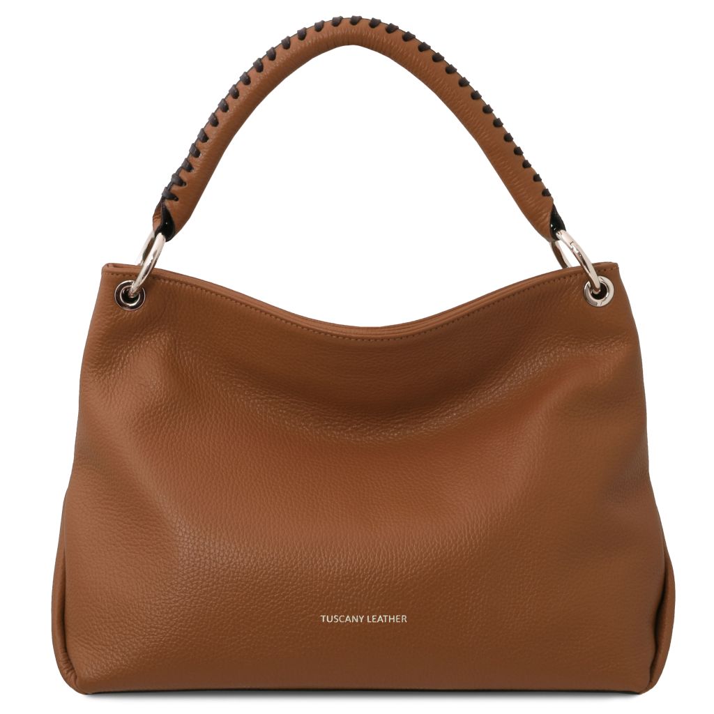 tl-bag-soft-leather-shoulder-bag-tl142087 - Konjakki