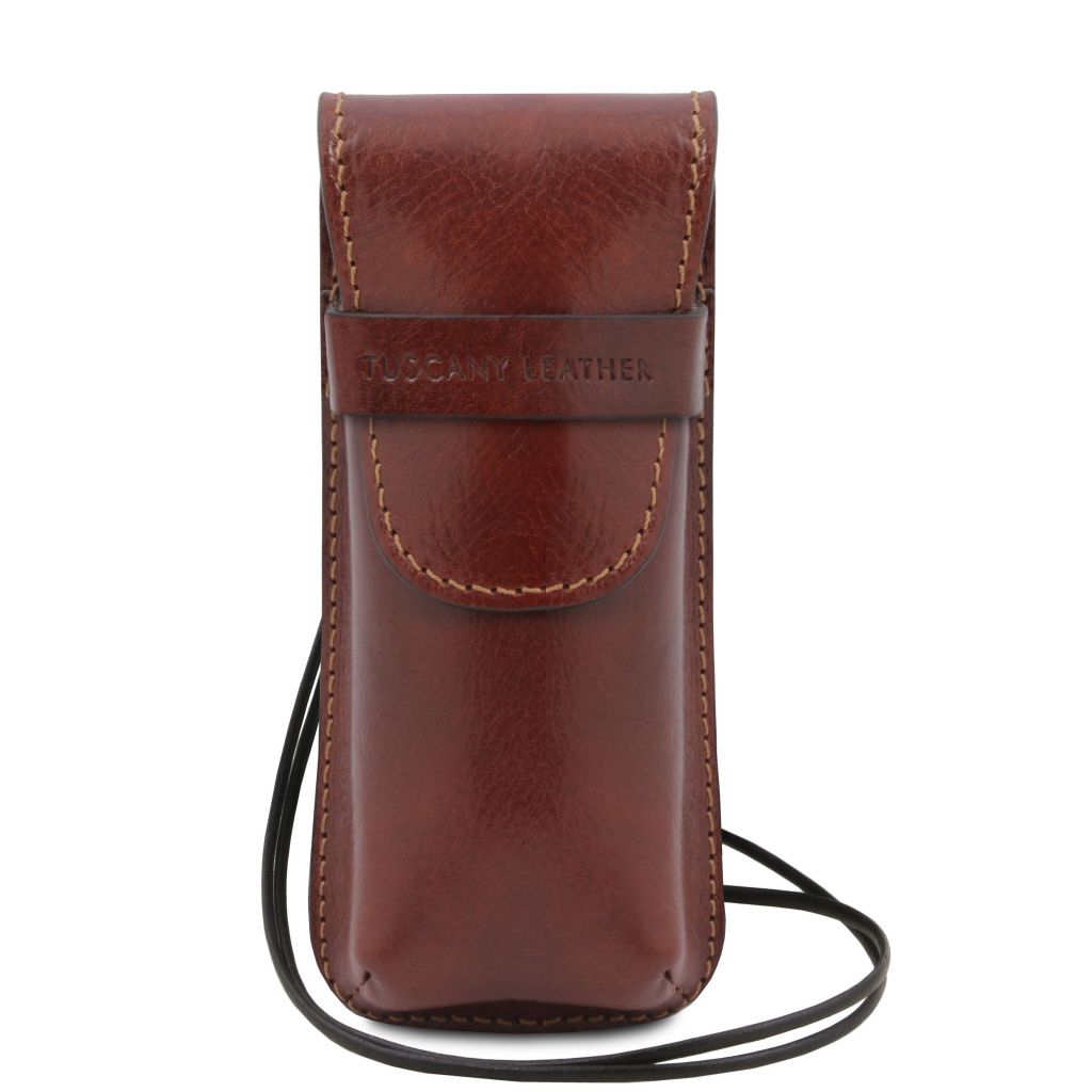 exclusive-leather-crossbody-case-for-glasses-tl141282 - Ruskea