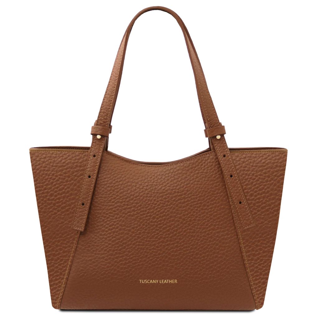 libra-leather-shoulder-bag-tl142580 - Konjakki