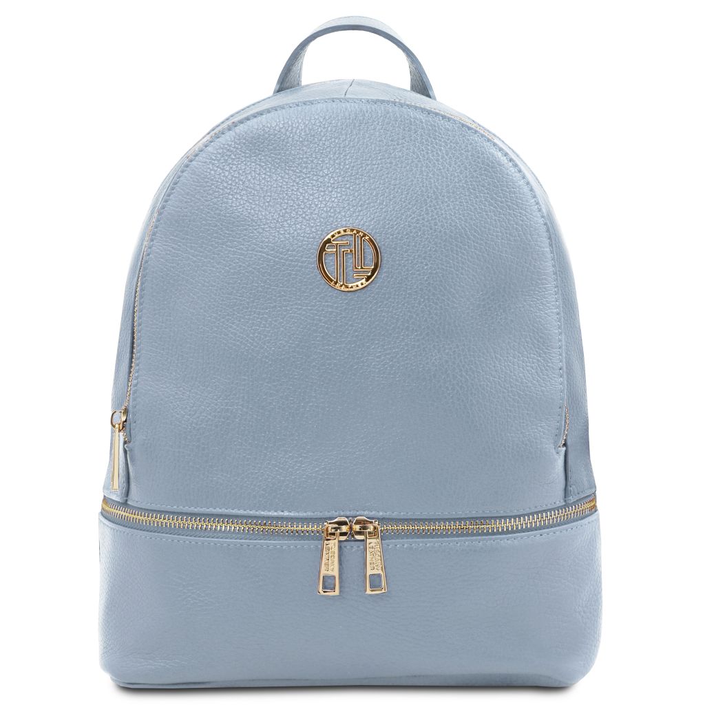 tl-bag-soft-leather-backpack-tl142280 - Vaaleansininen