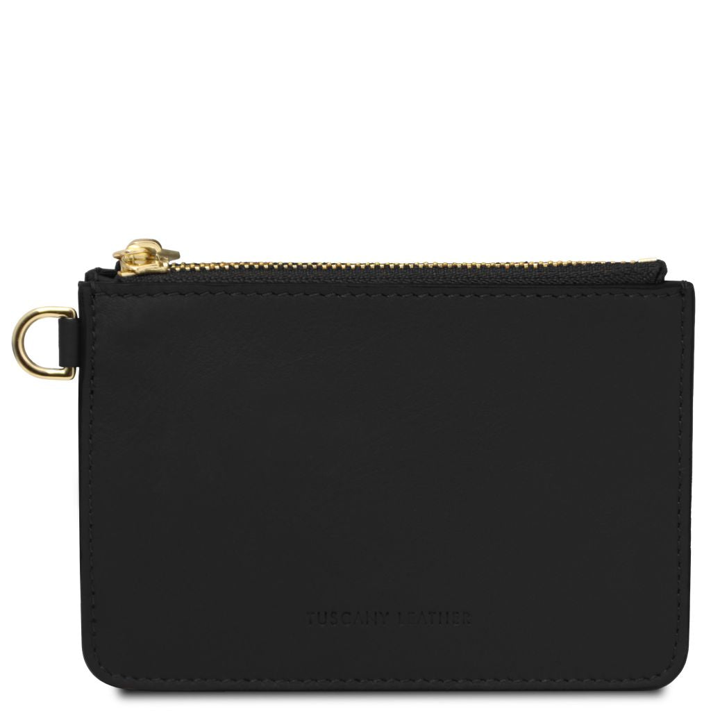 leather-card-holder-with-handle-tl142544 - Musta - kuva 3