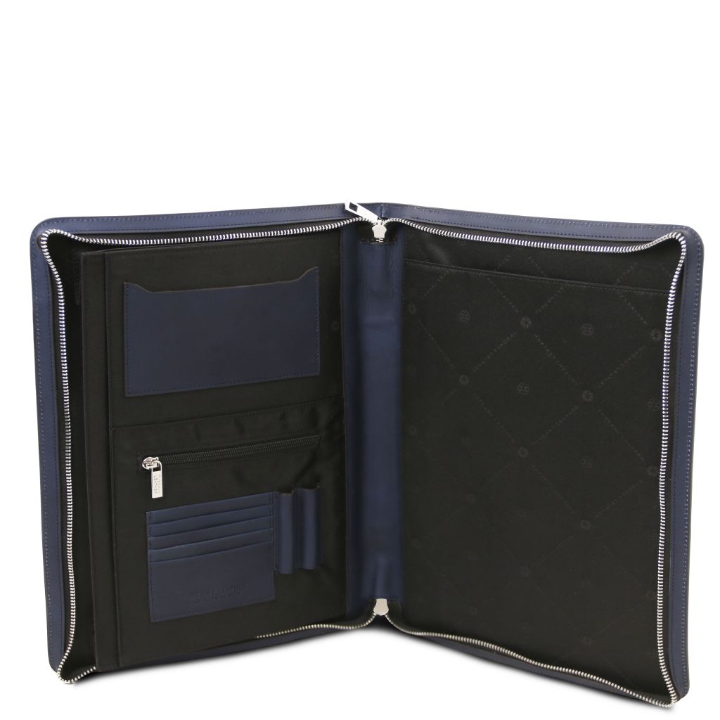 tiberio-leather-document-case-tl142556 - Tummansininen - kuva 5