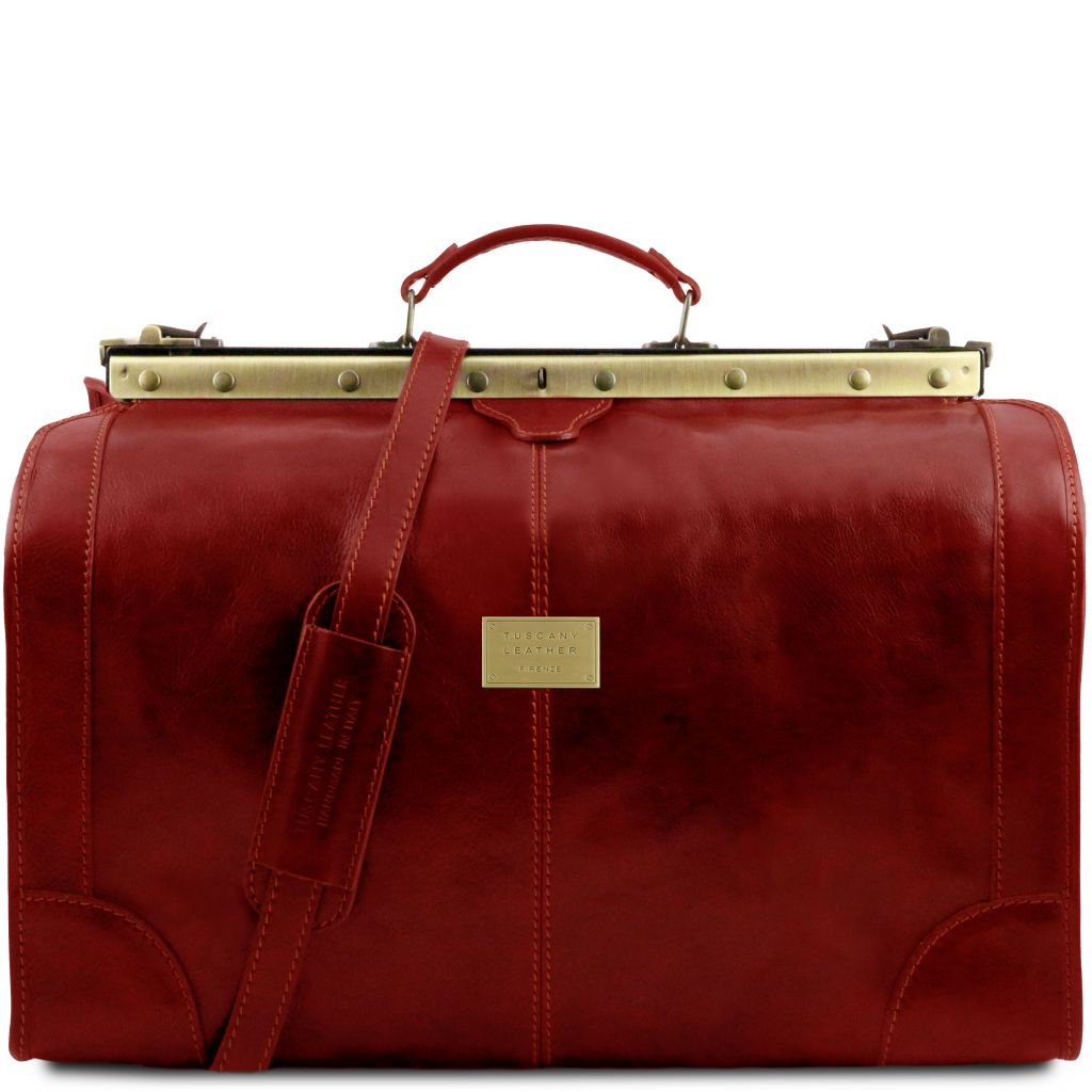 madrid-gladstone-leather-bag-large-size-tl1022 - Punainen