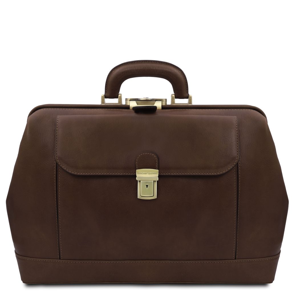 leonardo-exclusive-leather-doctor-bag-tl142342 - Tummanruskea