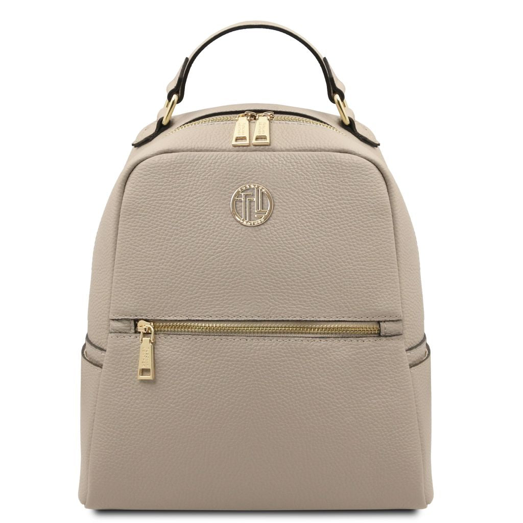 prisma-soft-leather-backpack-tl142483 - Vaalea taupe