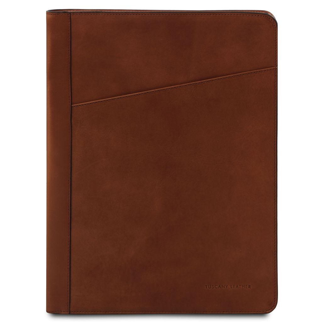 augusto-leather-document-case-with-ring-binder-tl142555 - Ruskea