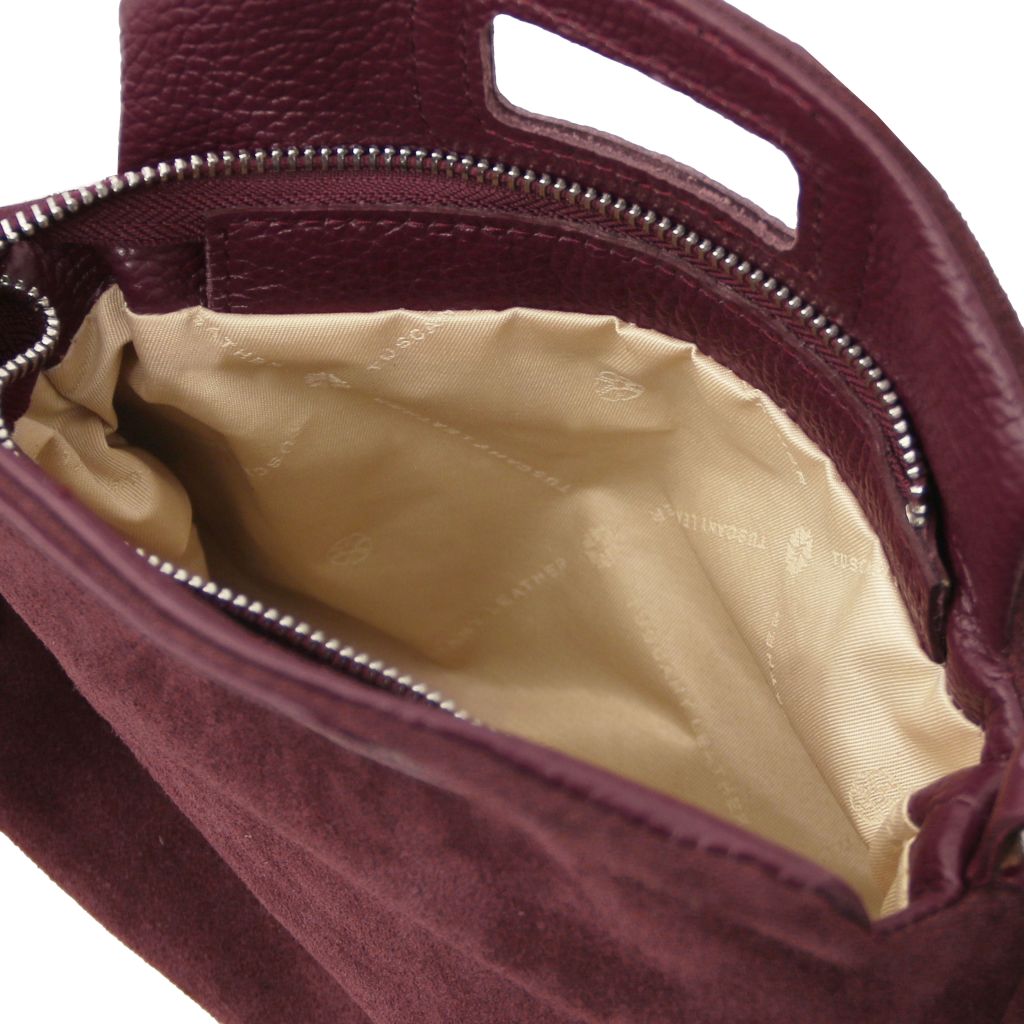 Nomade - Mokkanahkainen hapsullinen clutch-laukku - TL142496