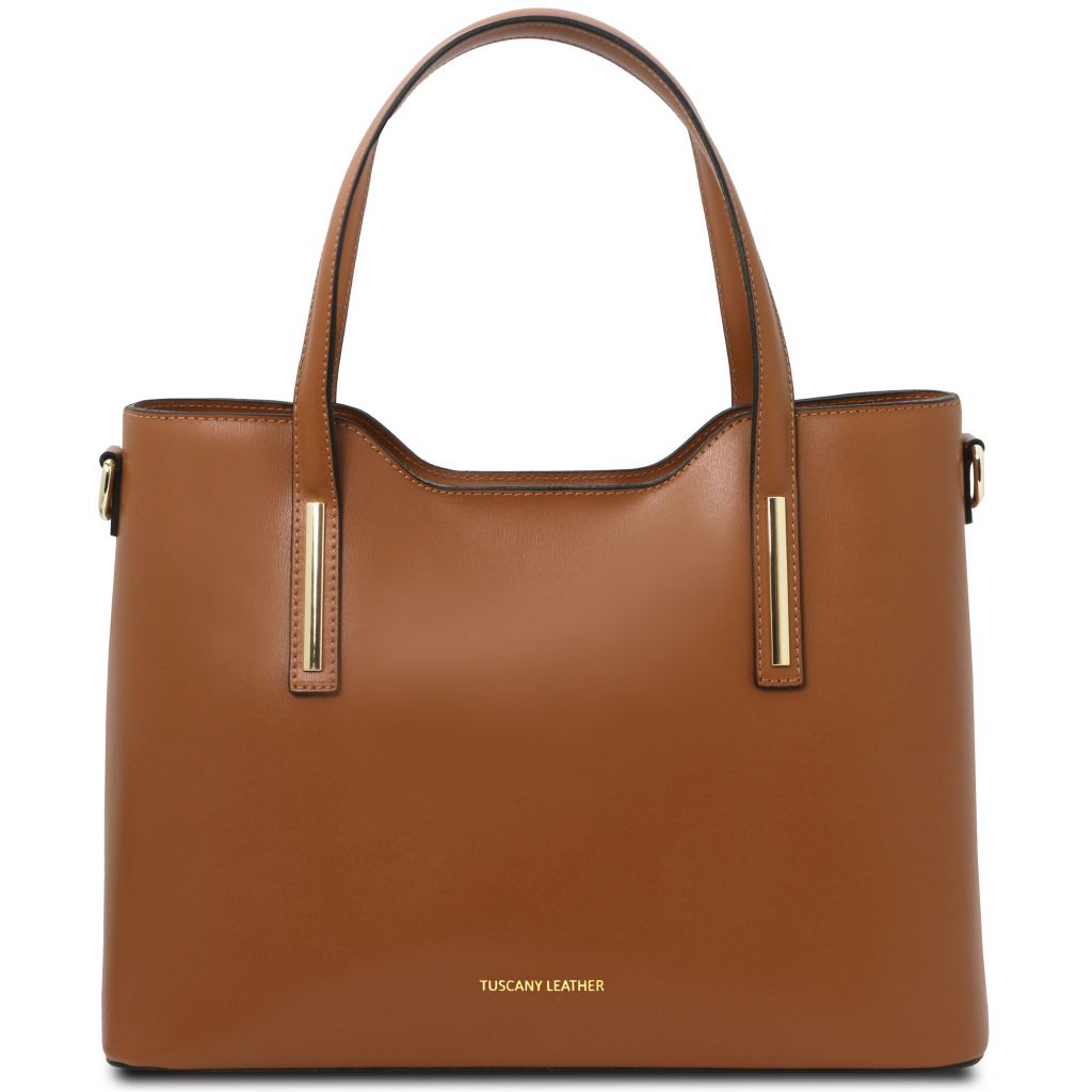 olimpia-leather-tote-tl141412 - Konjakki