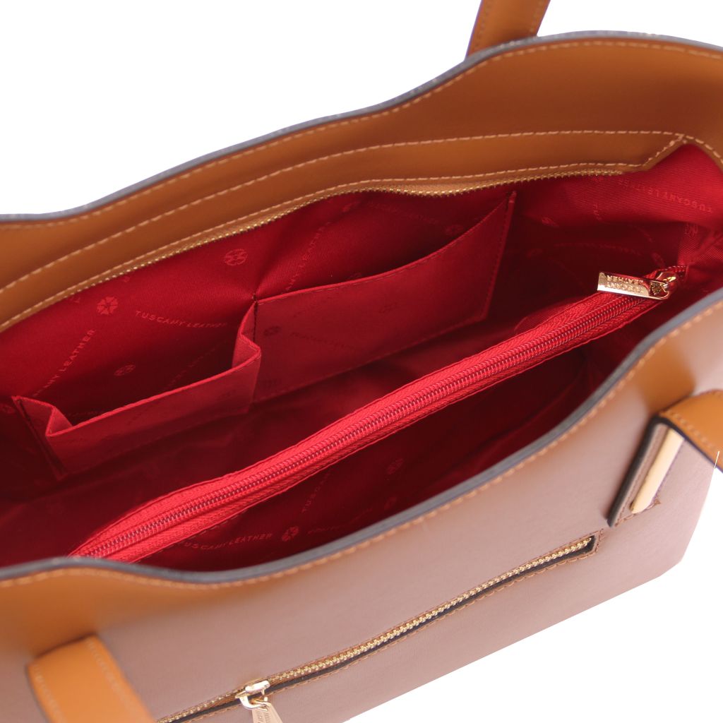 olimpia-leather-tote-tl141412 - Konjakki - kuva 6