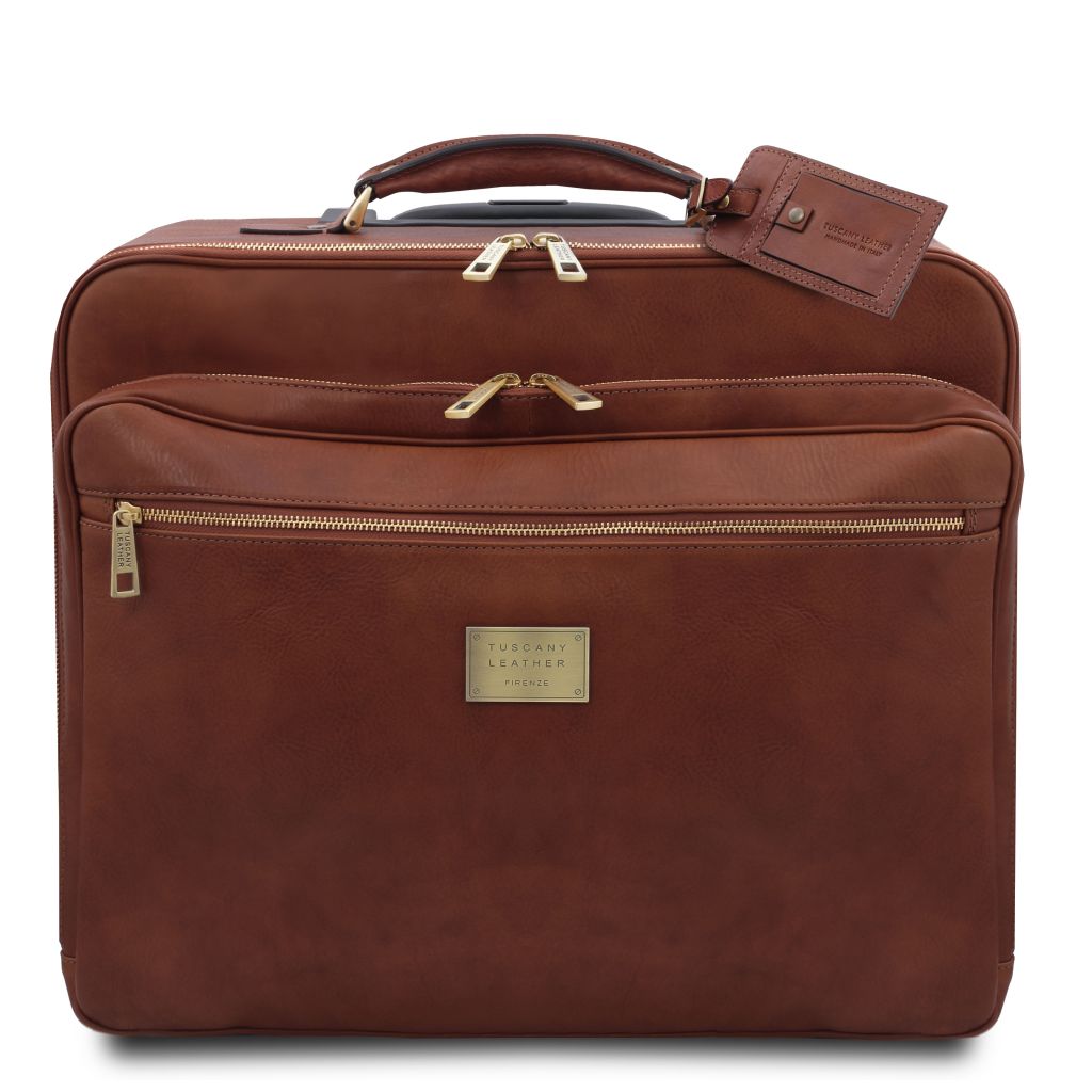 varsavia-leather-pilot-case-with-two-wheels-tl141888 - Ruskea