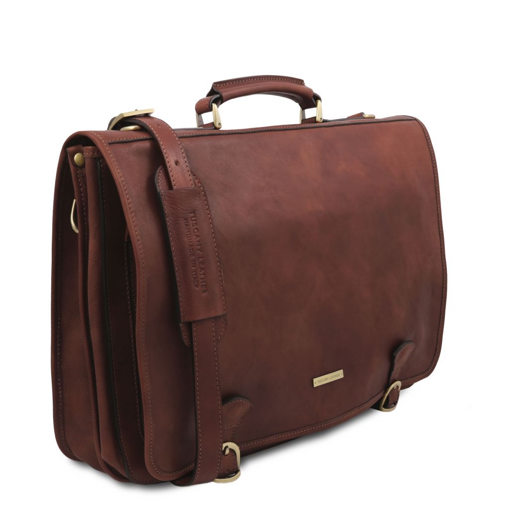ancona-leather-messenger-bag-tl142073 - Ruskea - kuva 2