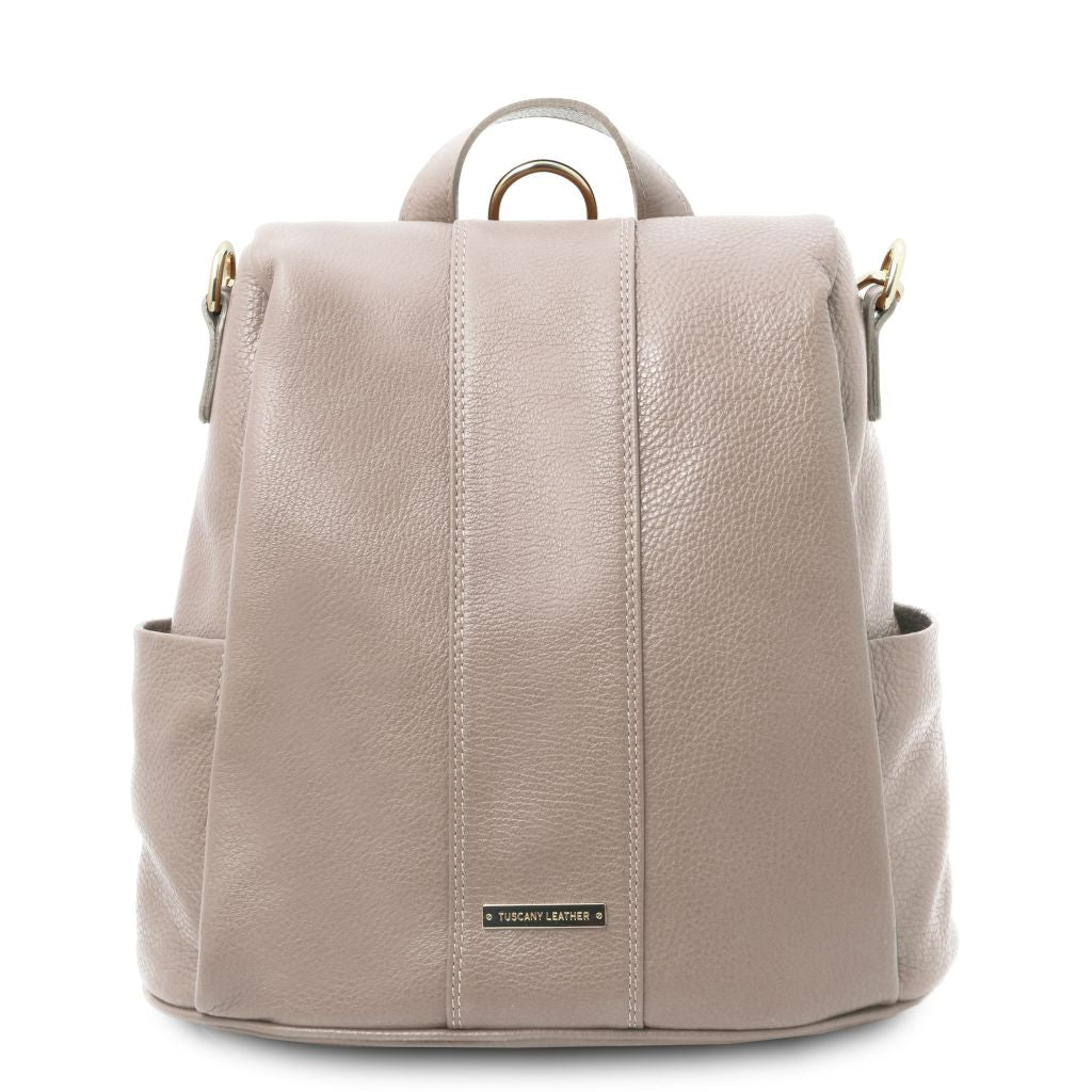 tl-bag-soft-leather-backpack-tl142138 - Vaalea taupe