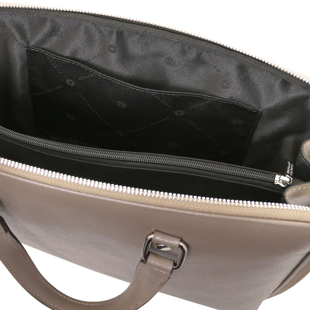 verona-saffiano-leather-business-bag-tl142547 - Tumma taupe - kuva 7