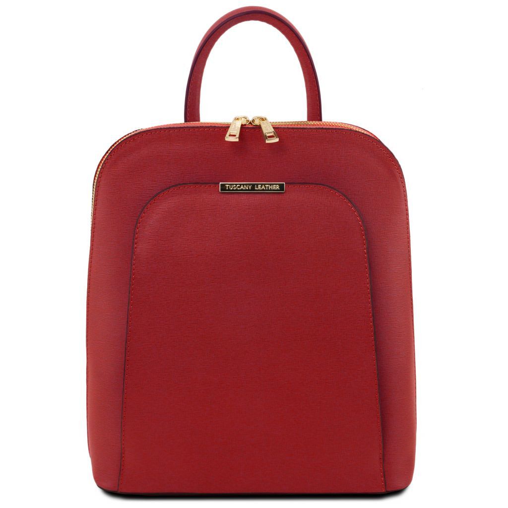 tl-bag-saffiano-leather-backpack-for-women-tl141631 - Punainen