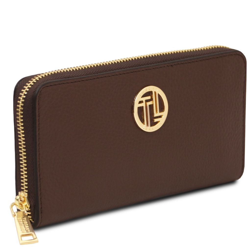 financier-exclusive-zip-around-leather-wallet-tl142485 - Kahvi - kuva 2