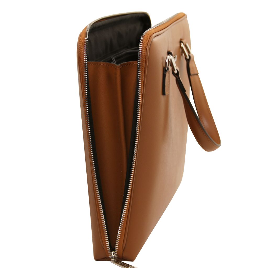 verona-saffiano-leather-business-bag-tl142547 - Konjakki - kuva 5