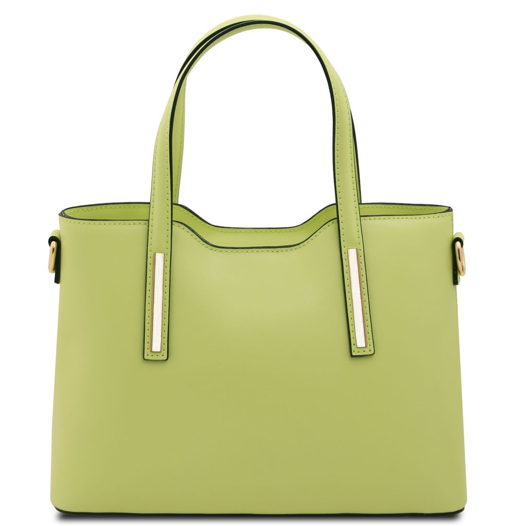 olimpia-leather-tote-small-size-tl141521 - Limenvihreä - kuva 3