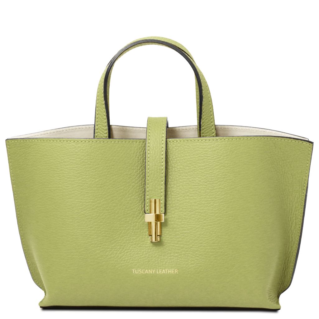agatha-leather-handbag-tl142456 - Limenvihreä