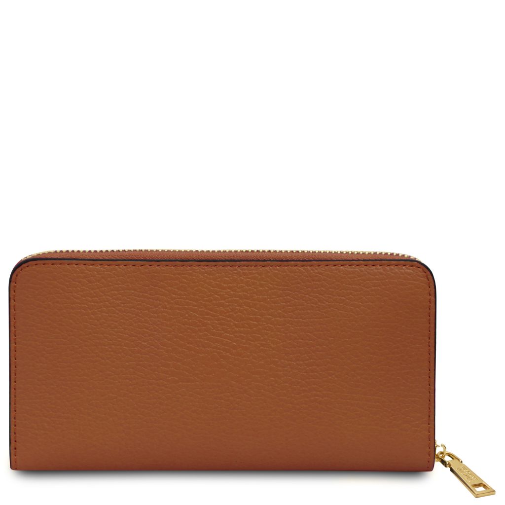financier-exclusive-zip-around-leather-wallet-tl142485 - Konjakki - kuva 3
