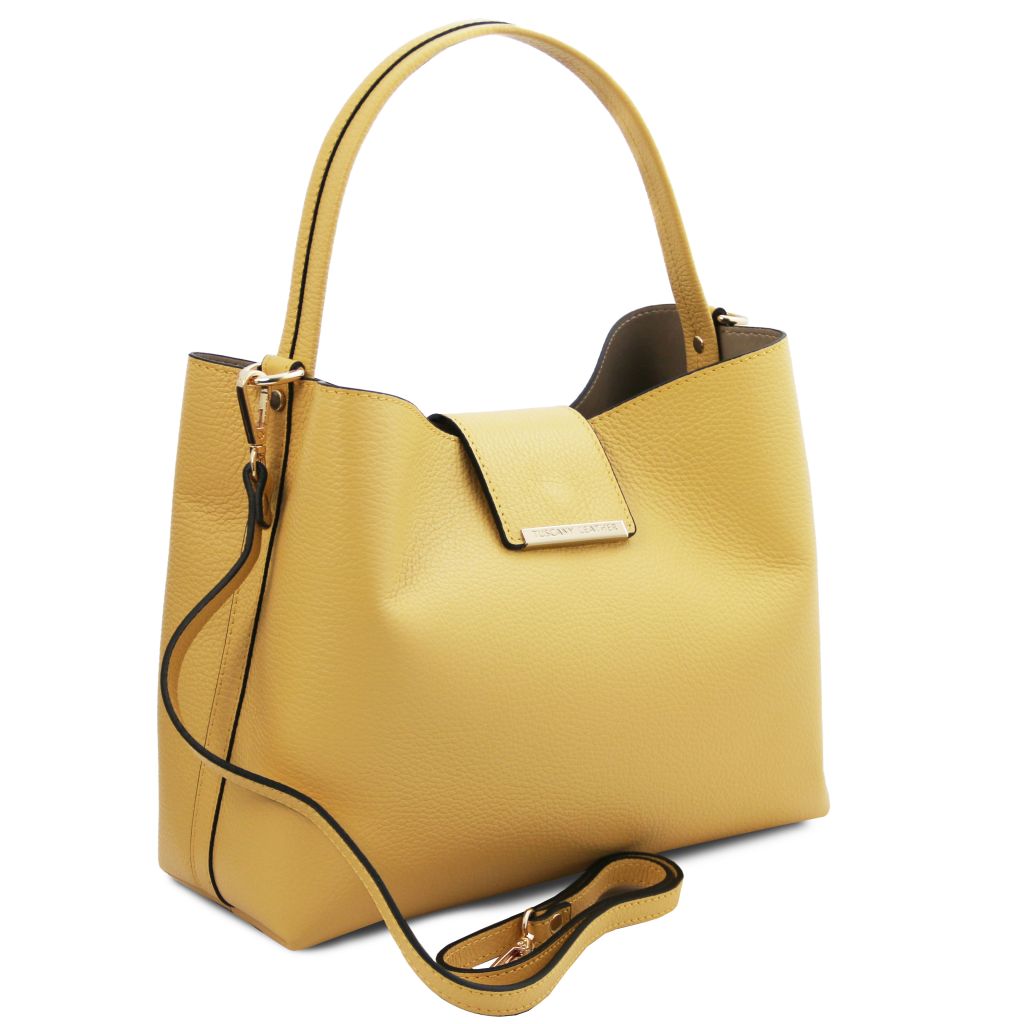 clio-leather-secchiello-bag-tl142356 - Pastellinkeltainen - kuva 2