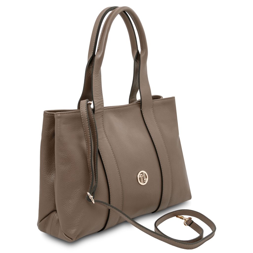callie-soft-leather-shoulder-bag-tl142415 - Tumma taupe - kuva 2