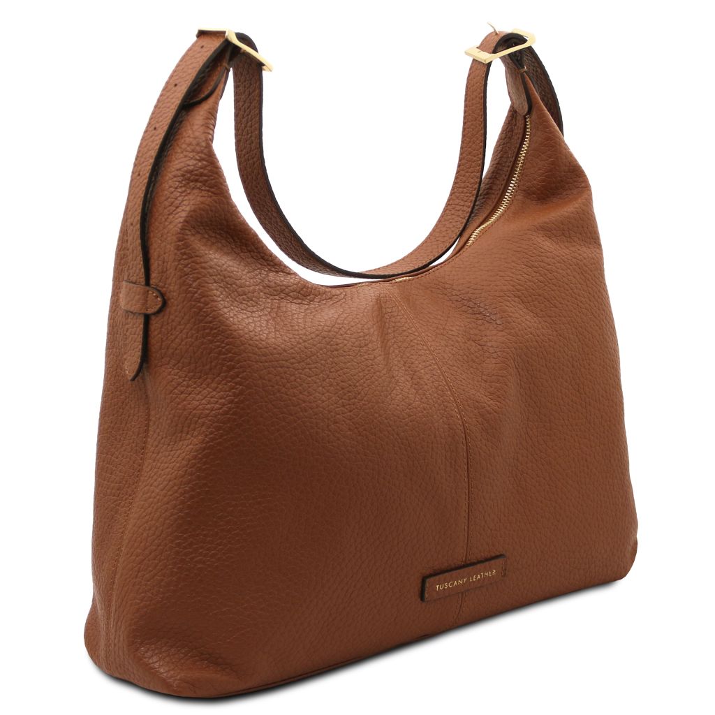 plenia-leather-shopping-bag-tl142569 - Konjakki - kuva 2