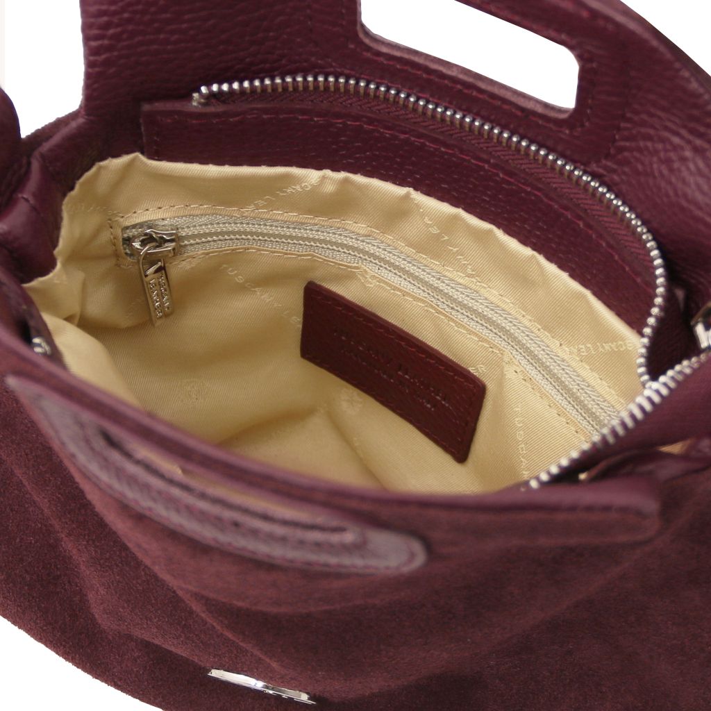 Nomade - Mokkanahkainen hapsullinen clutch-laukku - TL142496