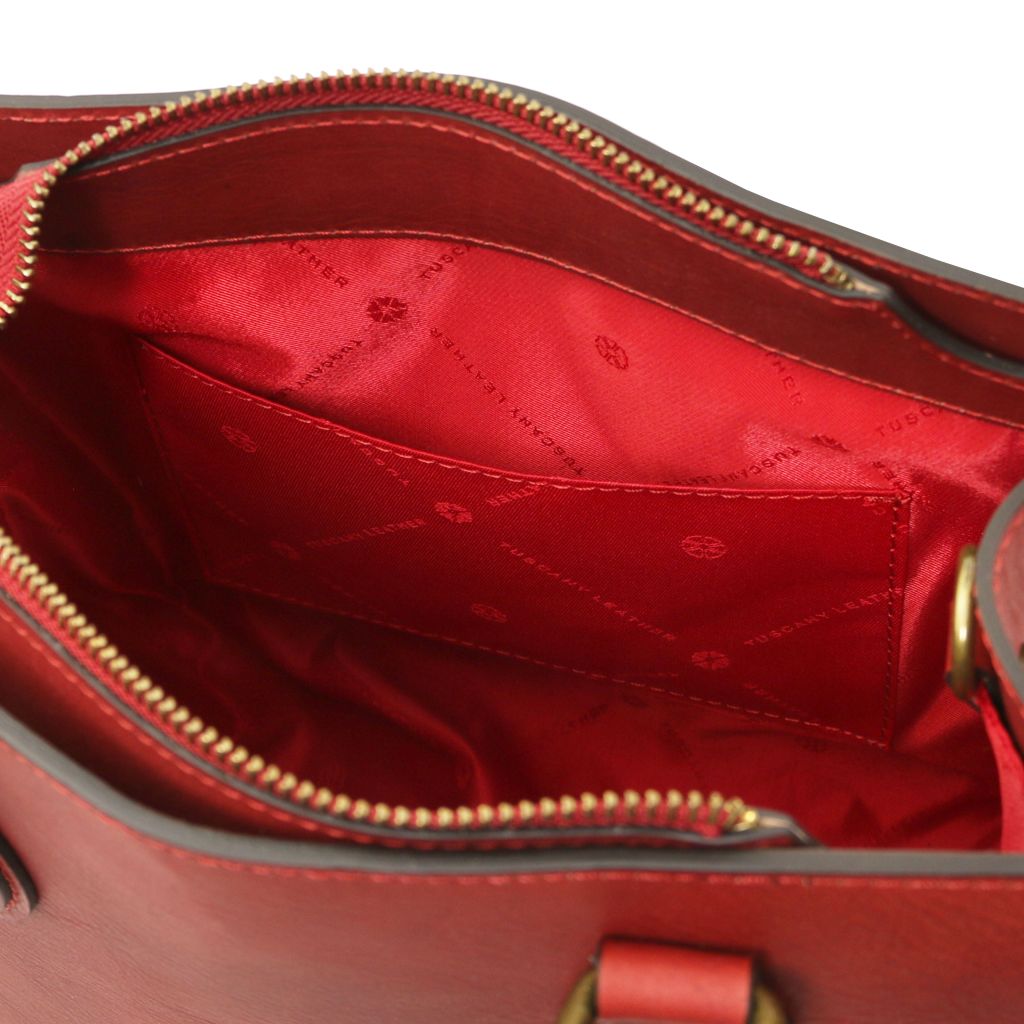 dama-leather-handbag-tl142564 - Punainen - kuva 8