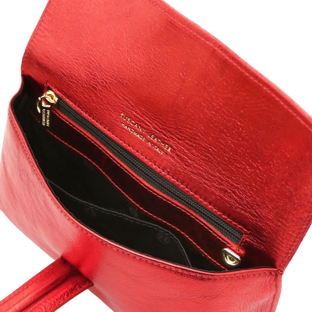TL Bag - Metallinhohtoinen nahkainen clutch-laukku - TL141993