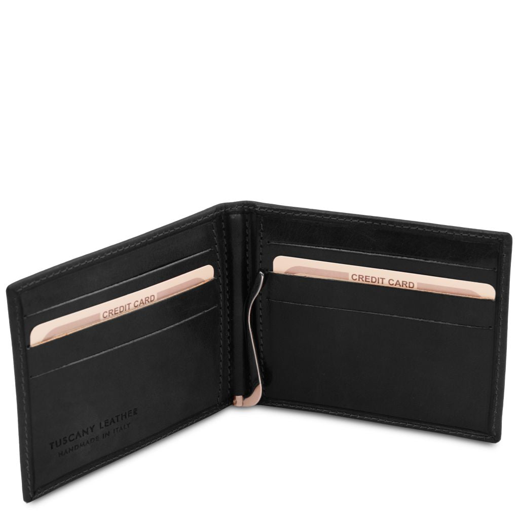exclusive-leather-card-holder-with-money-clip-tl142055 - Musta - kuva 2