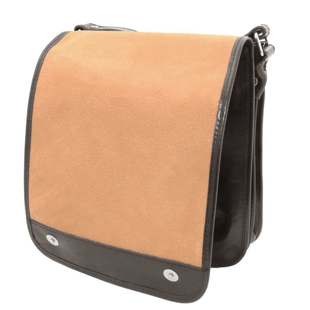 tl-messenger-two-compartments-leather-shoulder-bag-tl141255 - Musta - kuva 4
