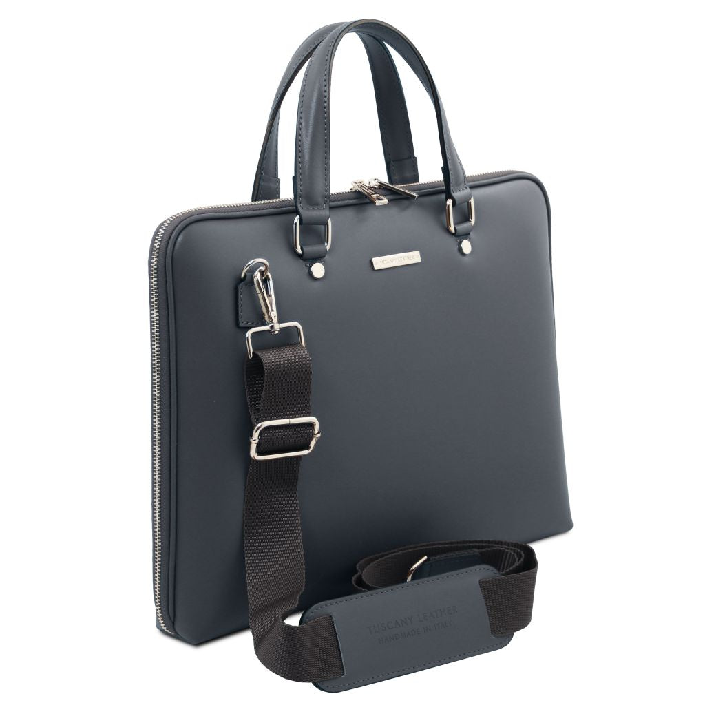 verona-saffiano-leather-business-bag-tl142547 - Harmaa - kuva 2