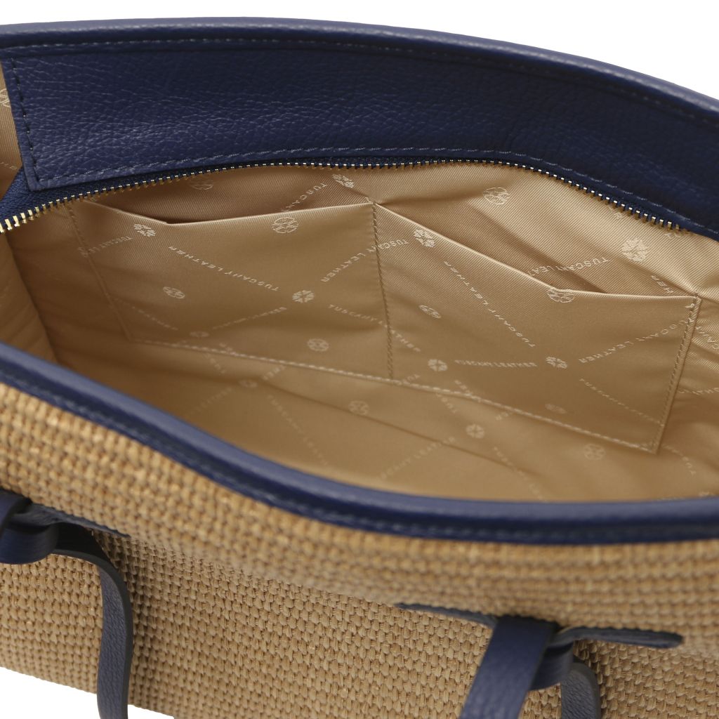frame-raffia-shoulder-bag-tl142566 - Sininen - kuva 6