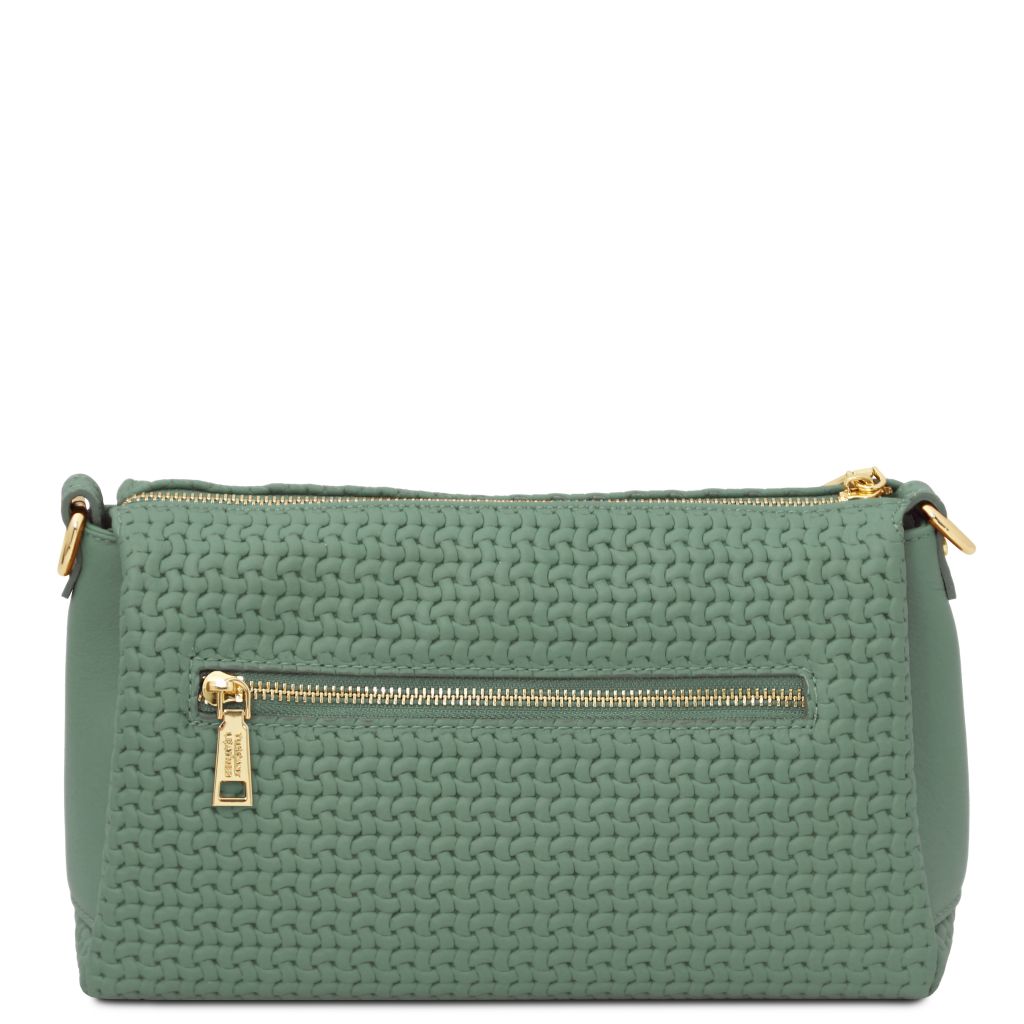 dedalo-woven-printed-leather-shoulder-bag-tl142577 - Vihreä - kuva 3