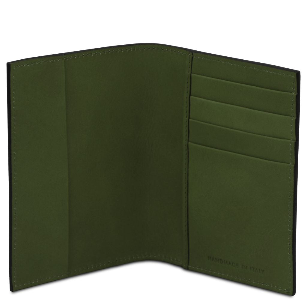 leather-passport-cover-tl142605 - Vihreä - kuva 2
