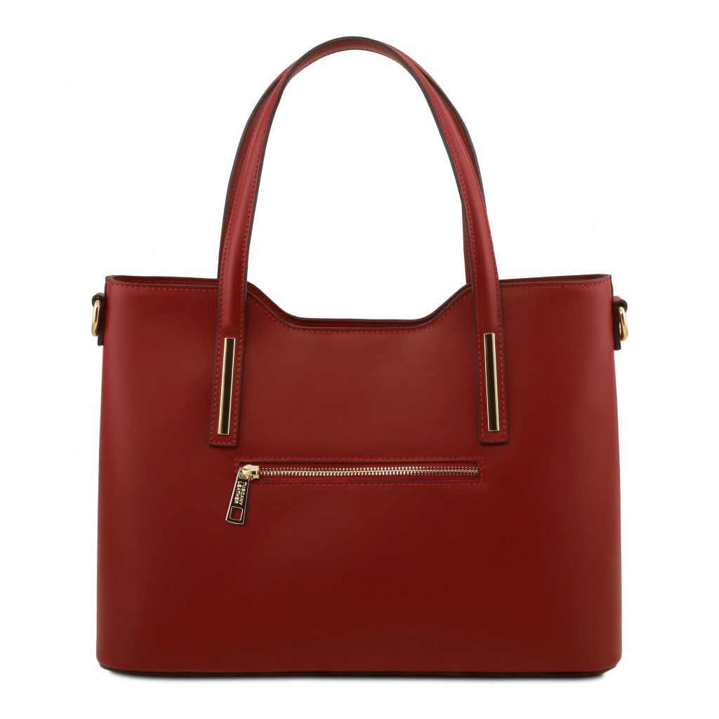 olimpia-leather-tote-tl141412 - Punainen - kuva 3