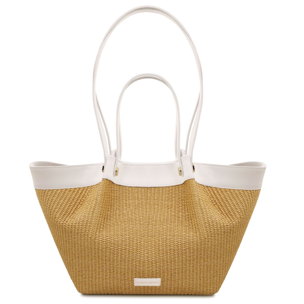 soleil-raffia-shopping-bag-tl142567 - Valkoinen - kuva 3
