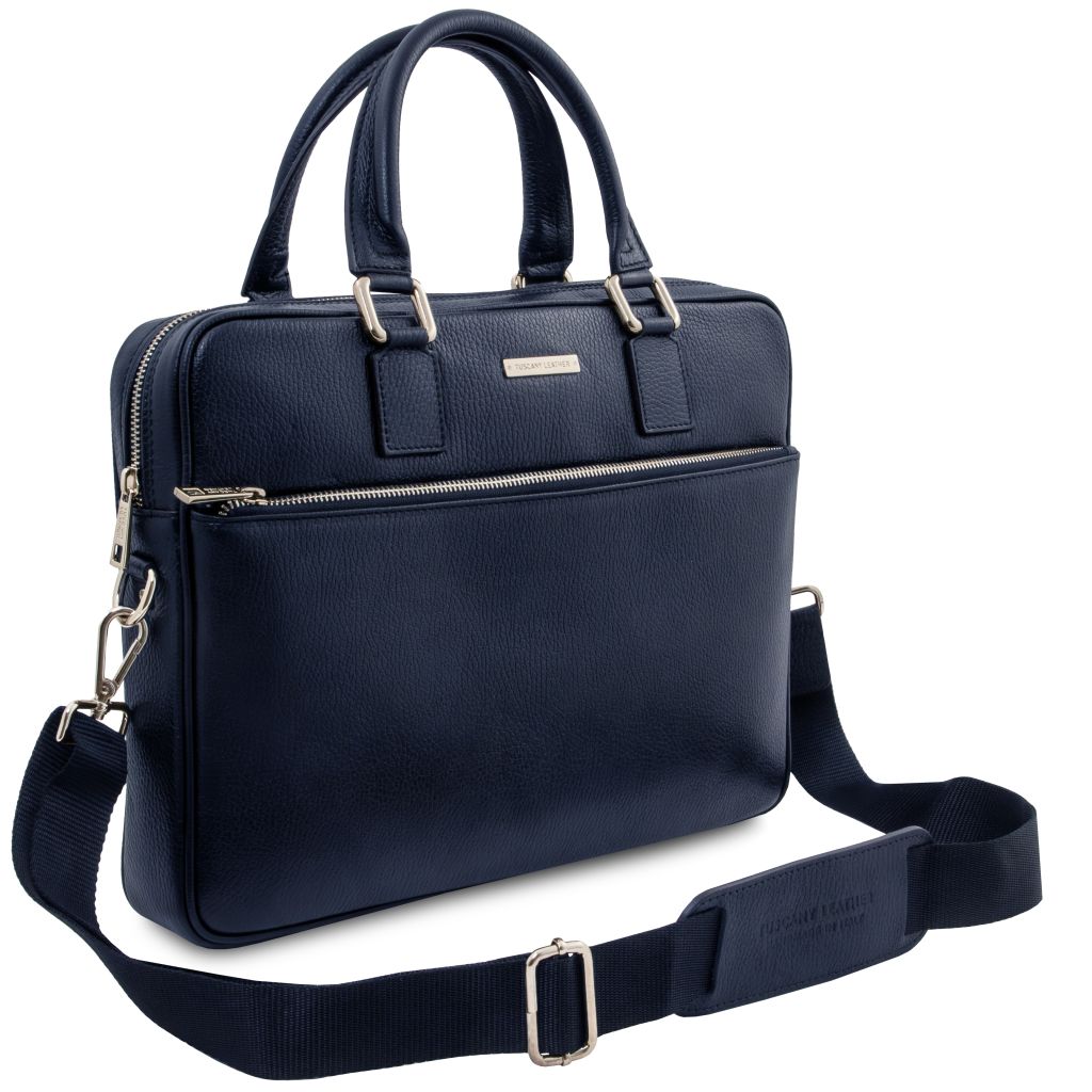 ferrara-leather-laptop-briefcase-tl142548 - Tummansininen - kuva 2