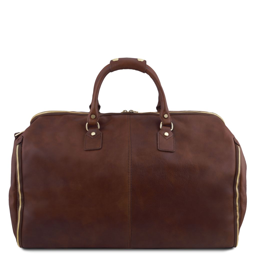 antigua-travel-leather-duffle-garment-bag-tl142341 - Tummanruskea - kuva 3