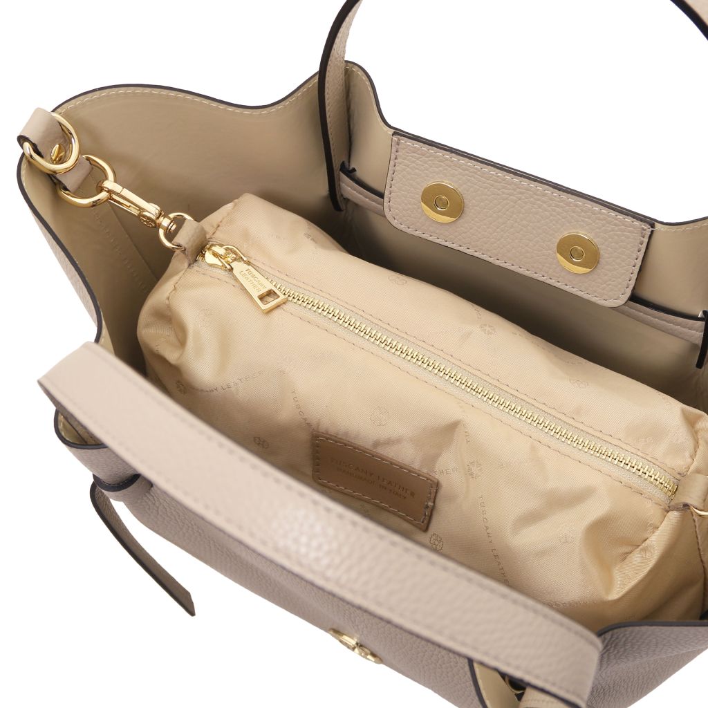 legame-leather-shopping-bag-large-size-tl142481 - Vaalea taupe - kuva 5