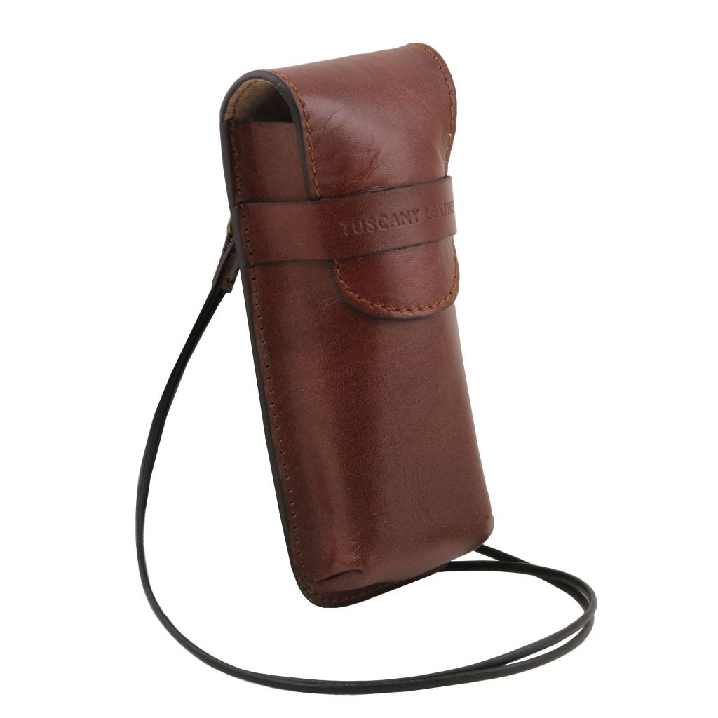 exclusive-leather-crossbody-case-for-glasses-tl141282 - Ruskea - kuva 2