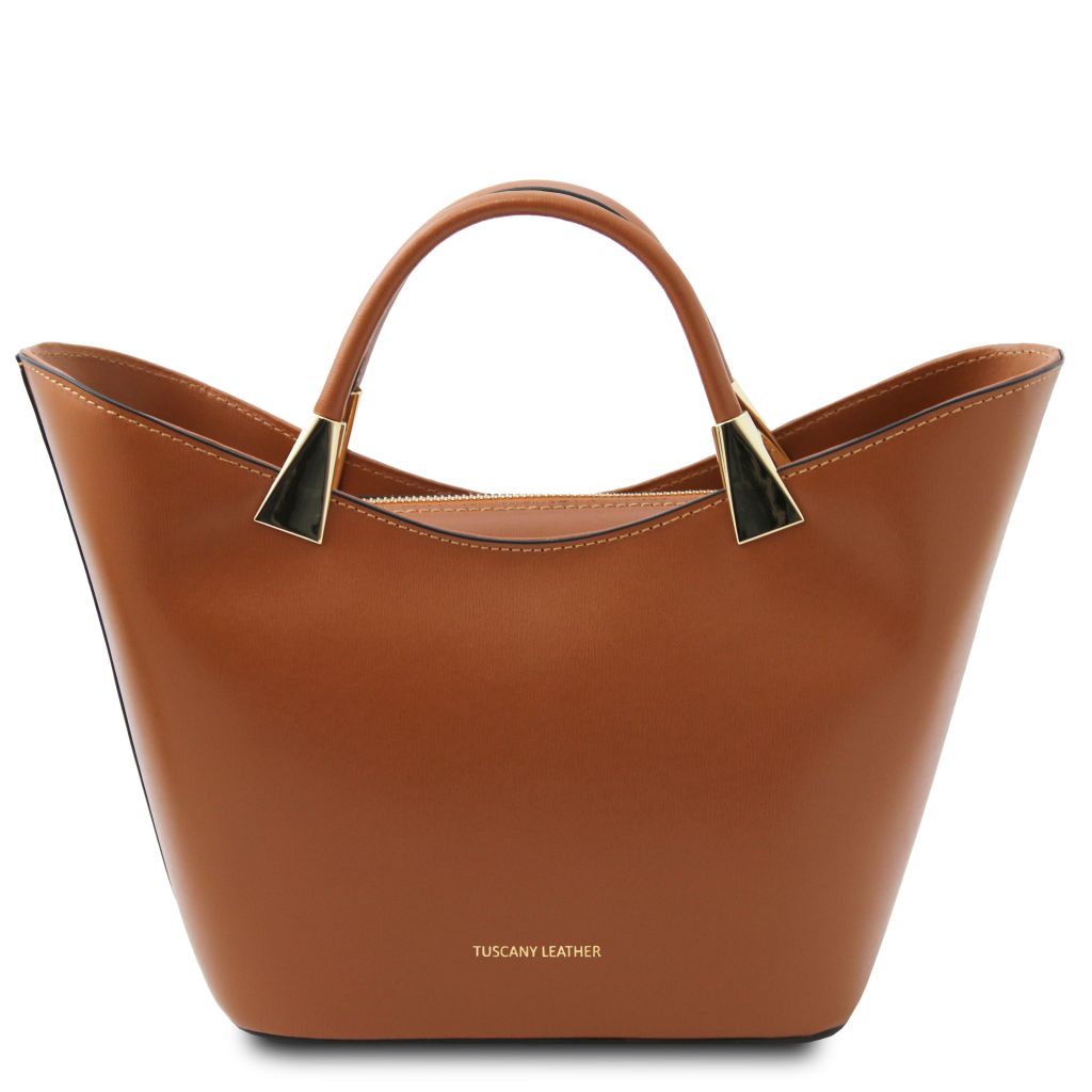 tl-bag-leather-handbag-tl142287 - Konjakki
