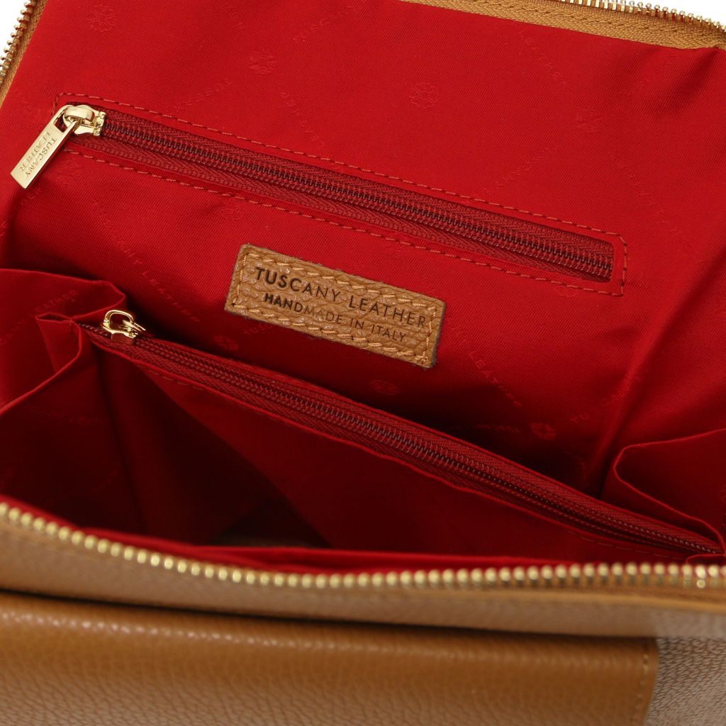 tl-bag-small-leather-backpack-for-women-tl142092 - Konjakki - kuva 5